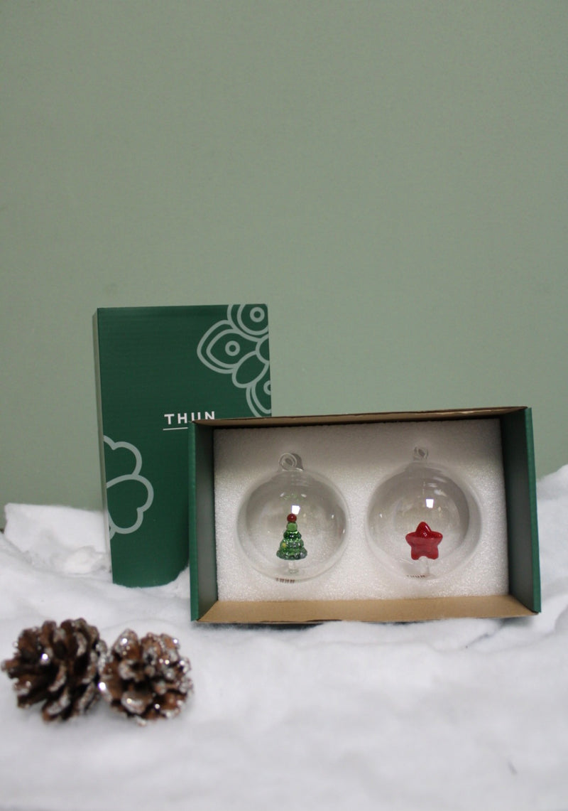 Palline natalizie, THUN - albero di natale e stella natalizia