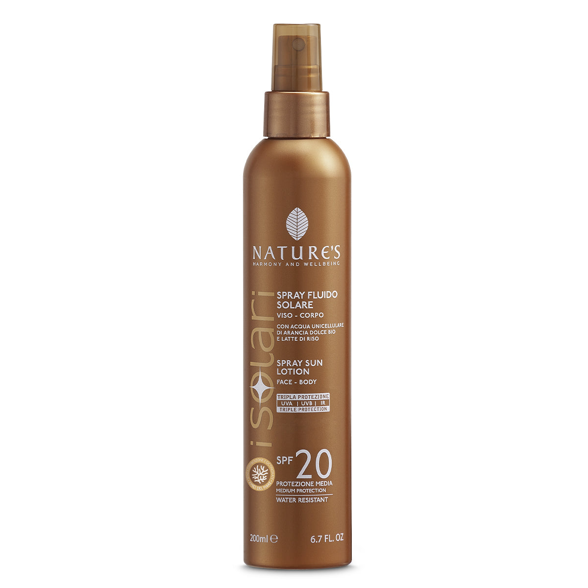 Spray Fluido Solare Spf 20 - Nature's