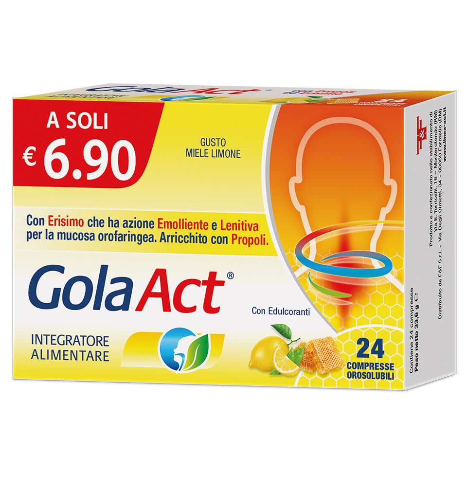 Gola Act Pastiglie - Gusto miele e limone