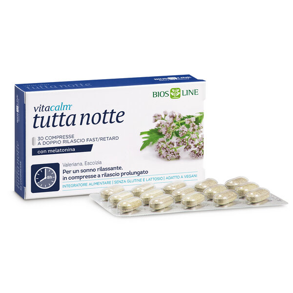 Vitacalm Tutta Notte con Melatonina - Bios Line